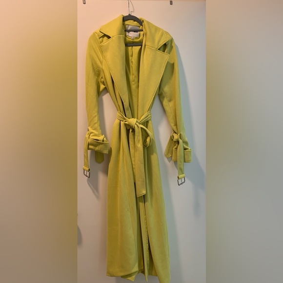 Fashion Nova Jackets & Blazers - Fashion Nova Stylish Yellow Trench Coat